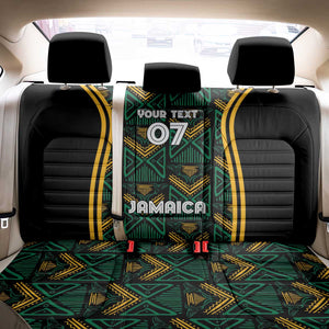 Afro-Jamaica Custom Back Car Seat Cover Reggae Boyz Ethnic Motifs