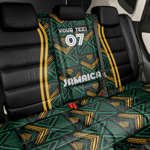 Afro-Jamaica Custom Back Car Seat Cover Reggae Boyz Ethnic Motifs