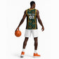 Afro-Jamaica Custom Basketball Jersey Reggae Boyz Ethnic Motifs LT7