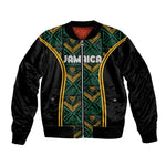 Afro-Jamaica Custom Bomber Jacket Reggae Boyz Ethnic Motifs