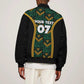 Afro-Jamaica Custom Bomber Jacket Reggae Boyz Ethnic Motifs