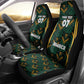 Afro-Jamaica Custom Car Seat Cover Reggae Boyz Ethnic Motifs