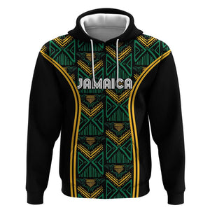 Afro-Jamaica Custom Hoodie Reggae Boyz Ethnic Motifs