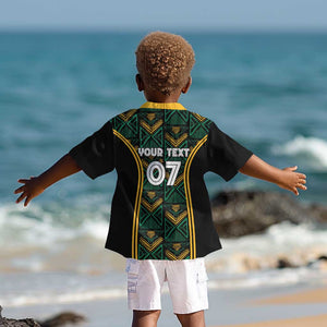 Afro-Jamaica Custom Kid Hawaiian Shirt Reggae Boyz Ethnic Motifs