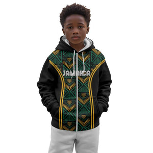 Afro-Jamaica Custom Kid Hoodie Reggae Boyz Ethnic Motifs