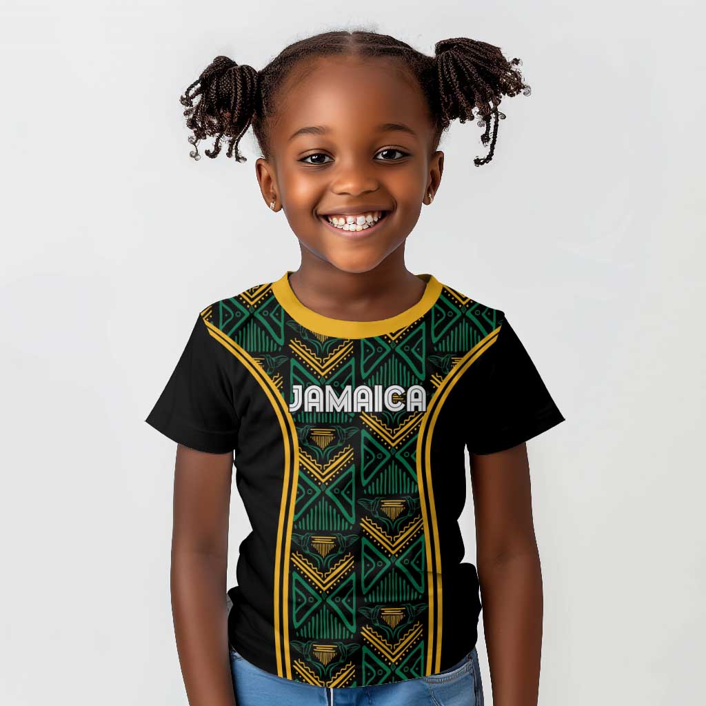 Afro-Jamaica Custom Kid T shirt Reggae Boyz Ethnic Motifs