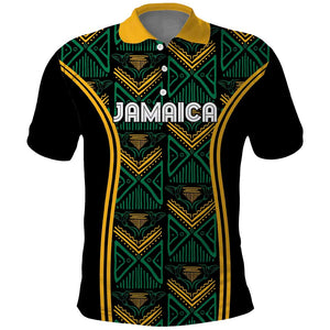 Afro-Jamaica Custom Polo Shirt Reggae Boyz Ethnic Motifs