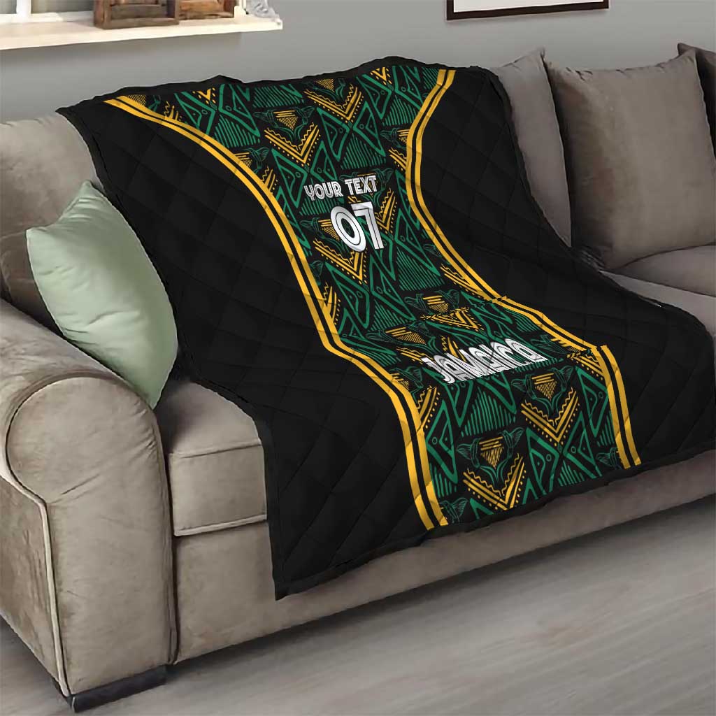 Afro-Jamaica Custom Quilt Reggae Boyz Ethnic Motifs