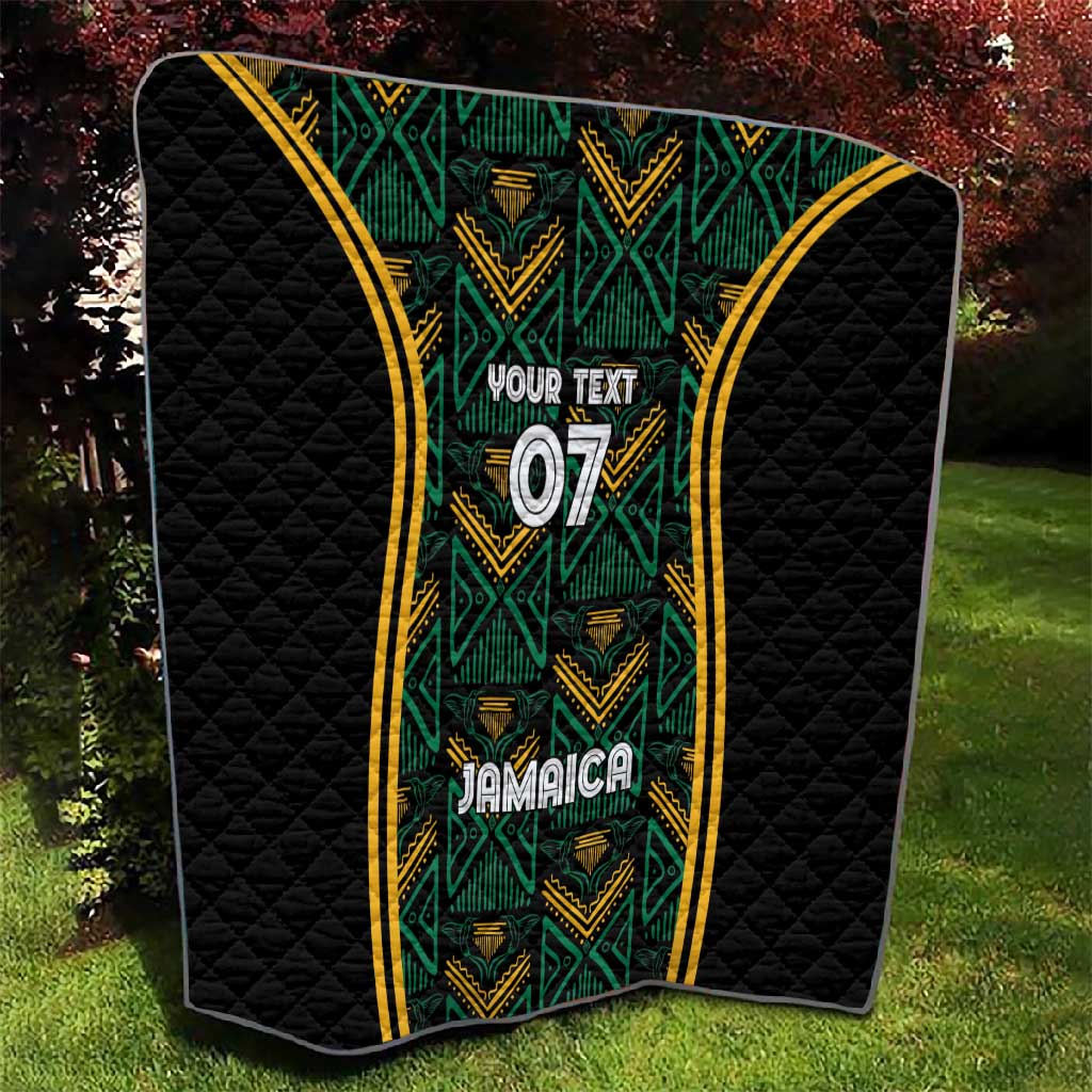 Afro-Jamaica Custom Quilt Reggae Boyz Ethnic Motifs