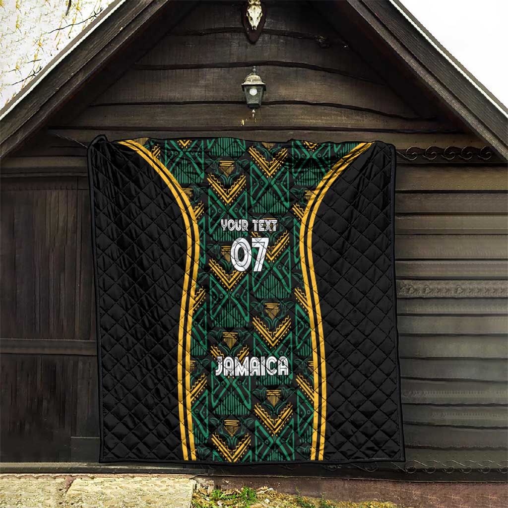 Afro-Jamaica Custom Quilt Reggae Boyz Ethnic Motifs