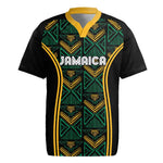 Afro-Jamaica Custom Rugby Jersey Reggae Boyz Ethnic Motifs
