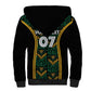 Afro-Jamaica Custom Sherpa Hoodie Reggae Boyz Ethnic Motifs