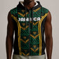 Afro-Jamaica Custom Sleeveless Zip Hoodie Reggae Boyz Ethnic Motifs - African Pride