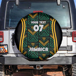 Afro-Jamaica Custom Spare Tire Cover Reggae Boyz Ethnic Motifs
