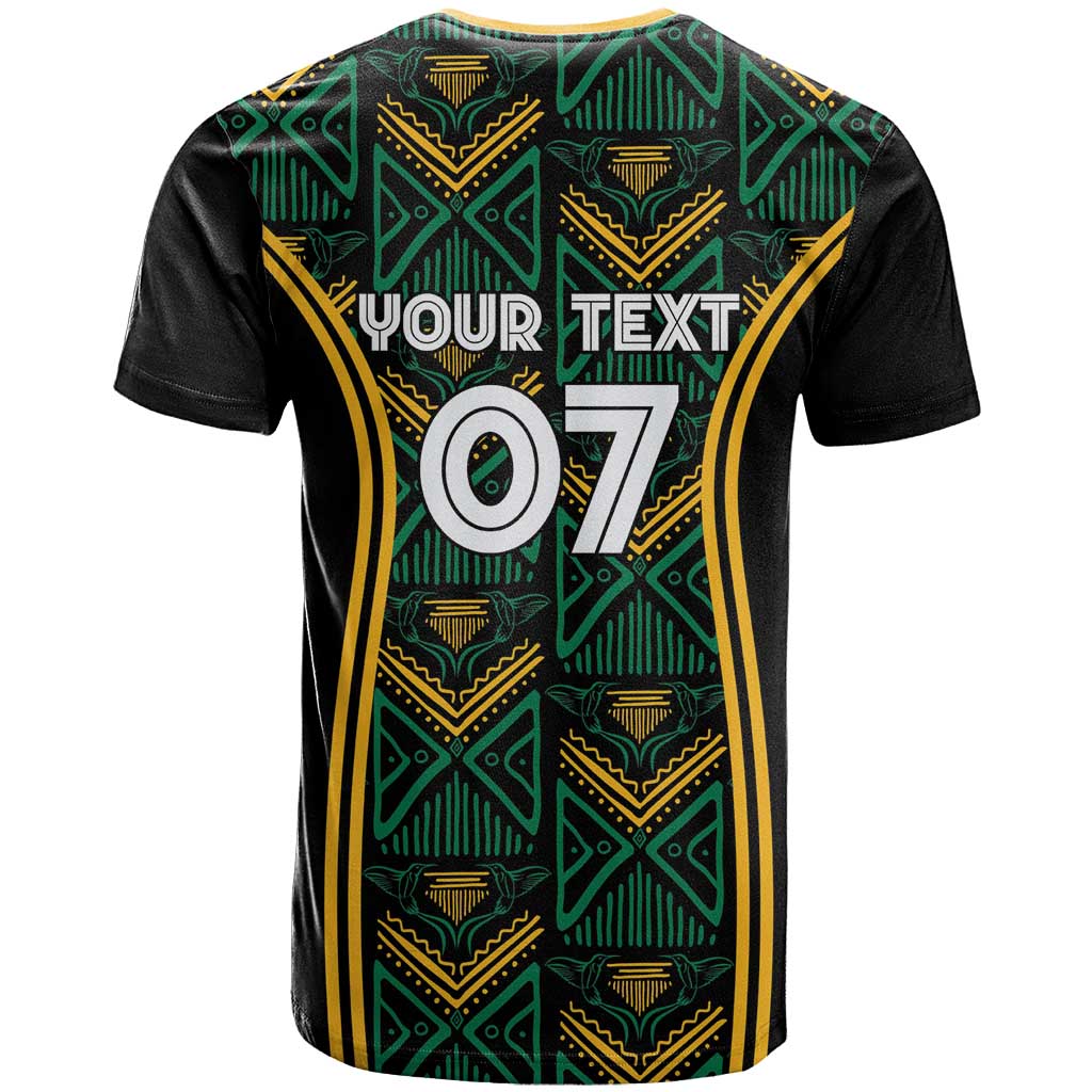 Afro-Jamaica Custom T shirt Reggae Boyz Ethnic Motifs