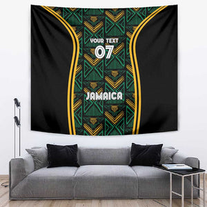 Afro-Jamaica Custom Tapestry Reggae Boyz Ethnic Motifs