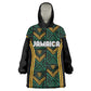 Afro-Jamaica Custom Wearable Blanket Hoodie Reggae Boyz Ethnic Motifs
