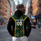 Afro-Jamaica Custom Zip Hoodie Reggae Boyz Ethnic Motifs