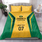 Afro-Jamaica Custom Bedding Set Golden Ethnic Motifs