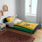 Afro-Jamaica Custom Bedding Set Golden Ethnic Motifs