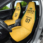 Afro-Jamaica Custom Car Seat Cover Golden Ethnic Motifs