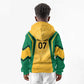 Afro-Jamaica Custom Kid Hoodie Golden Ethnic Motifs