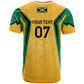Afro-Jamaica Custom T shirt Golden Ethnic Motifs