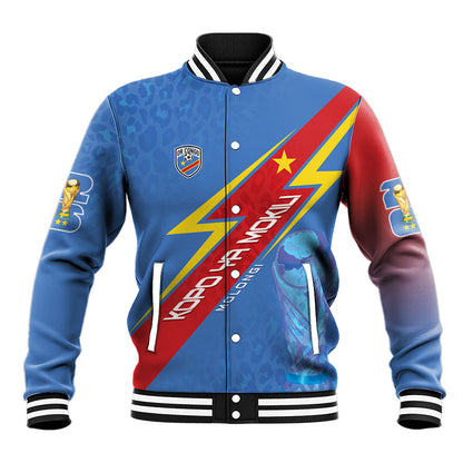 DR Congo 2026 Kopo ya Mokili Custom Baseball Jacket Leopards Making History