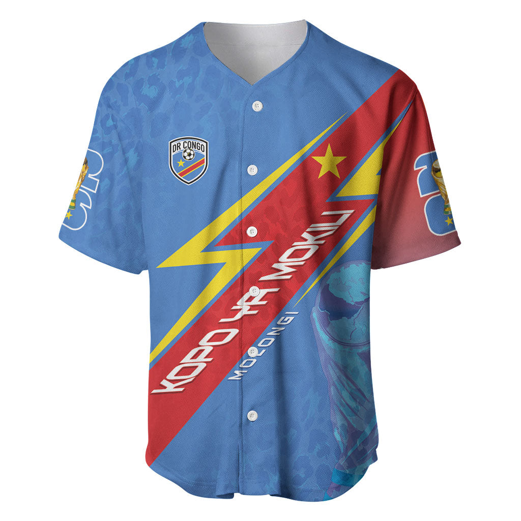 DR Congo 2026 Kopo ya Mokili Custom Baseball Jersey Leopards Making History