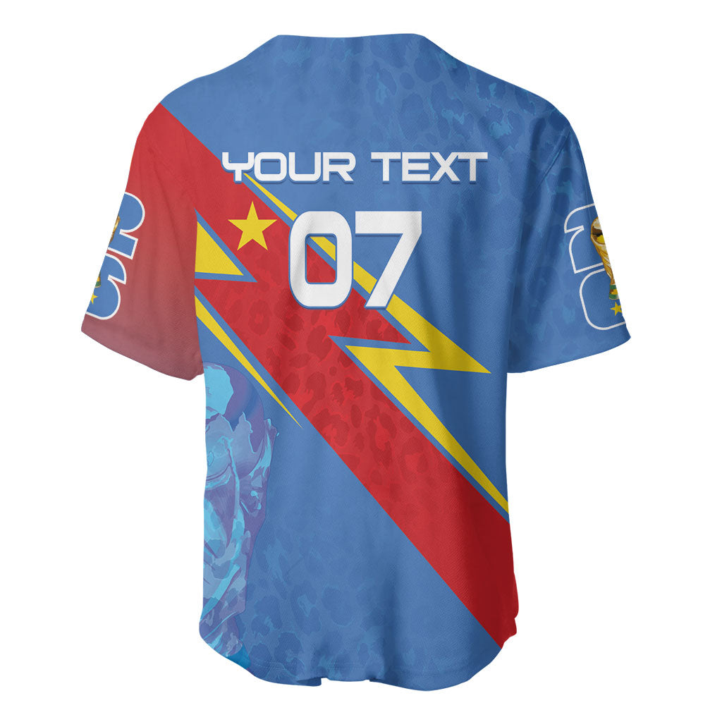 DR Congo 2026 Kopo ya Mokili Custom Baseball Jersey Leopards Making History