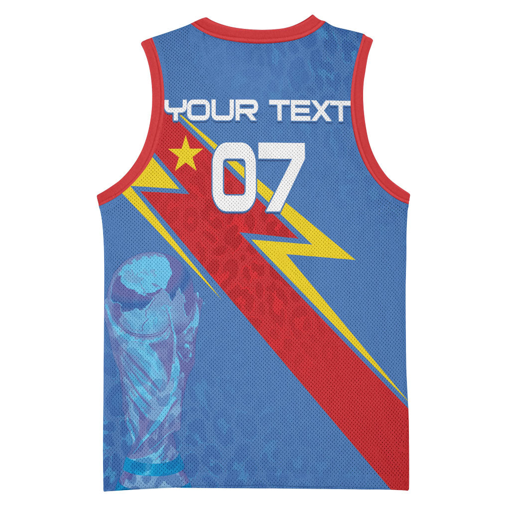 DR Congo 2026 Kopo ya Mokili Custom Basketball Jersey Leopards Making History