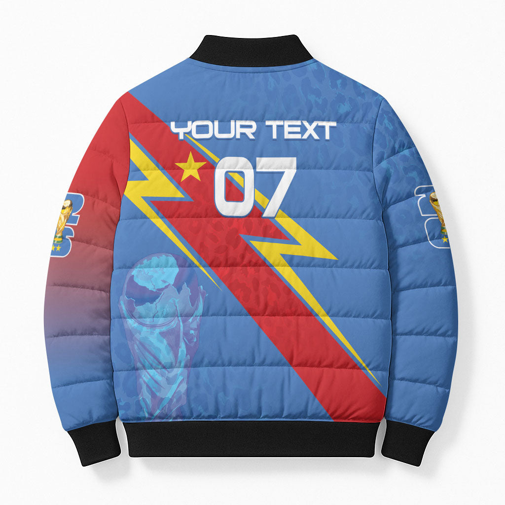 DR Congo 2026 Kopo ya Mokili Custom Bomber Puffer Jacket Leopards Making History