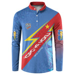 DR Congo 2026 Kopo ya Mokili Custom Button Sweatshirt Leopards Making History
