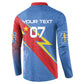 DR Congo 2026 Kopo ya Mokili Custom Button Sweatshirt Leopards Making History