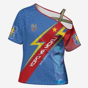 DR Congo 2026 Kopo ya Mokili Custom Cross Shoulder Shirt Leopards Making History