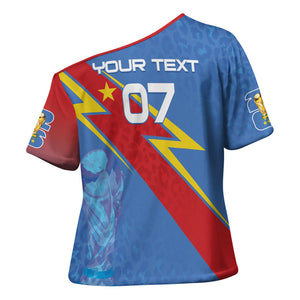 DR Congo 2026 Kopo ya Mokili Custom Cross Shoulder Shirt Leopards Making History