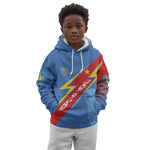 DR Congo 2026 Kopo ya Mokili Custom Kid Hoodie Leopards Making History