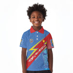 DR Congo 2026 Kopo ya Mokili Custom Kid Polo Shirt Leopards Making History