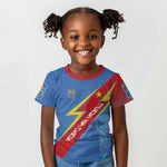 DR Congo 2026 Kopo ya Mokili Custom Kid T shirt Leopards Making History