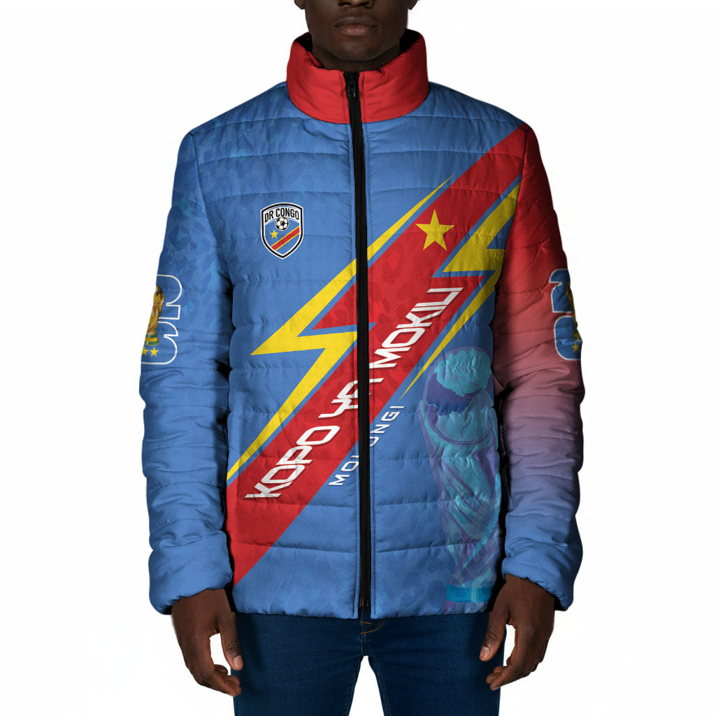 DR Congo 2026 Kopo ya Mokili Custom Padded Jacket Leopards Making History