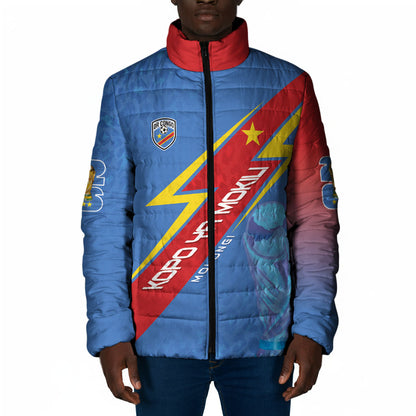 DR Congo 2026 Kopo ya Mokili Custom Padded Jacket Leopards Making History