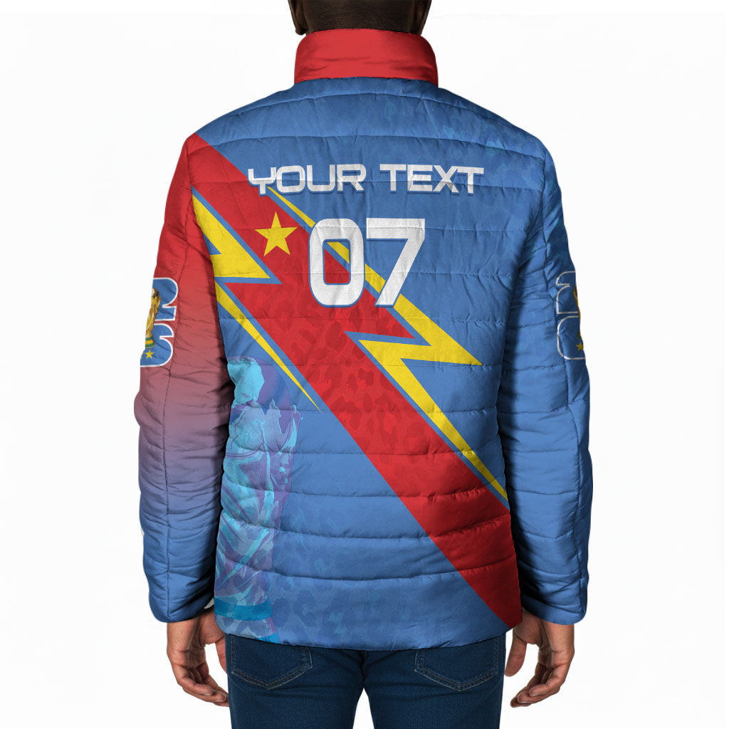 DR Congo 2026 Kopo ya Mokili Custom Padded Jacket Leopards Making History