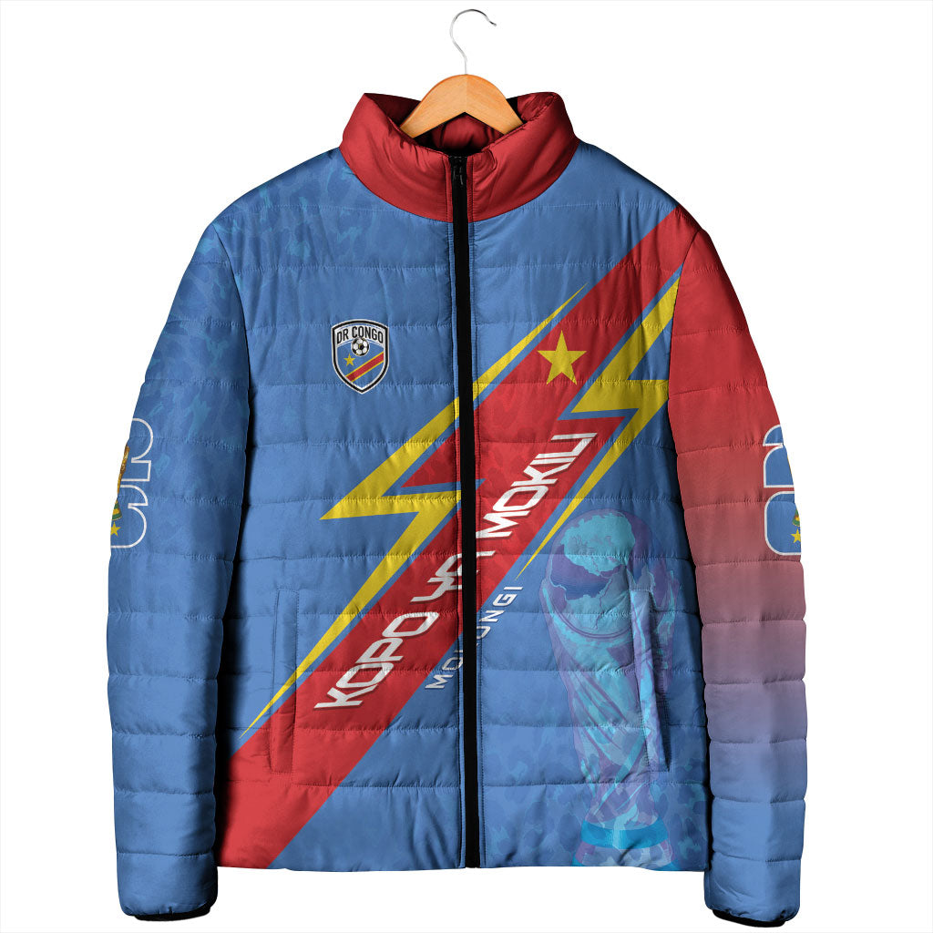 DR Congo 2026 Kopo ya Mokili Custom Padded Jacket Leopards Making History