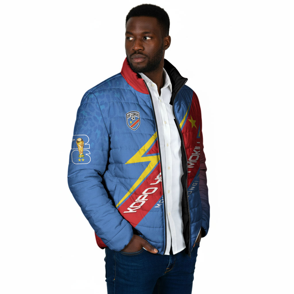 DR Congo 2026 Kopo ya Mokili Custom Padded Jacket Leopards Making History