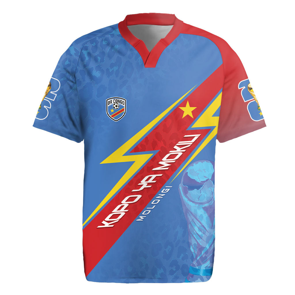DR Congo 2026 Kopo ya Mokili Custom Rugby Jersey Leopards Making History