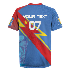 DR Congo 2026 Kopo ya Mokili Custom Rugby Jersey Leopards Making History