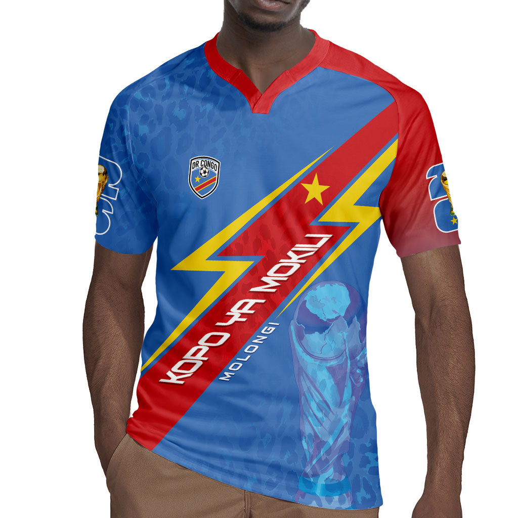 DR Congo 2026 Kopo ya Mokili Custom Rugby Jersey Leopards Making History