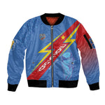 DR Congo 2026 Kopo ya Mokili Custom Sleeve Zip Bomber Jacket Leopards Making History