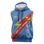 DR Congo 2026 Kopo ya Mokili Custom Sleeveless Hoodie Leopards Making History