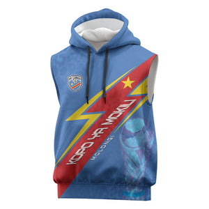 DR Congo 2026 Kopo ya Mokili Custom Sleeveless Hoodie Leopards Making History